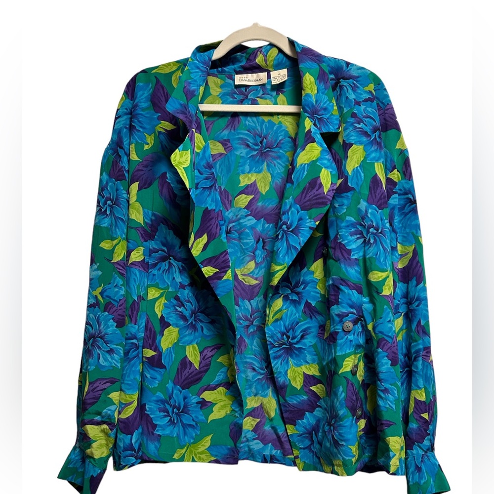 Vintage Dana Buchanan 100% Silk Blazer